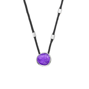 N. 925 PEBBLE SMALL CORD PURPLE