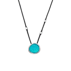 N. 925 PEBBLE SMALL CORD TURQOISE