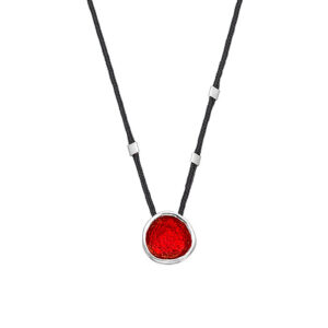 N. 925 PEBBLE SMALL CORD RED