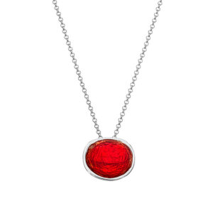 N. 925 PEBBLE BIG CHAIN RED