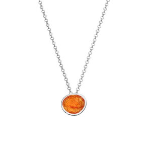 N. 925 PEBBLE SMALL CHAIN ORANGE
