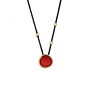 N. 925 PEBBLE SMALL CORD GP RED