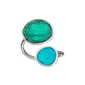 R. 925 PEBBLE DOUBLE EMERALD