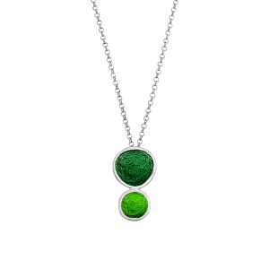 N. 925 PEBBLE DOUBLE SMALL CHAIN GREEN