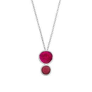 N. 925 PEBBLE DOUBLE SMALL CHAIN BORDEAUX