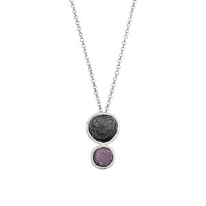 N. 925 PEBBLE DOUBLE SMALL CHAIN BLACK