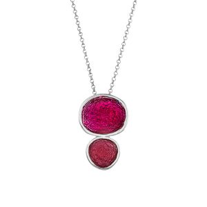 N. 925 PEBBLE DOUBLE BIG CHAIN BORDEAUX