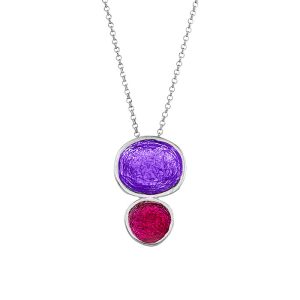 N. 925 PEBBLE DOUBLE BIG CHAIN PURPLE