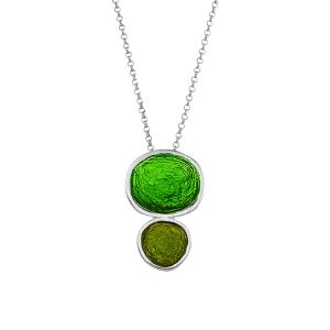 N. 925 PEBBLE DOUBLE BIG CHAIN OLIVE