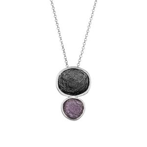 N. 925 PEBBLE DOUBLE BIG CHAIN BLACK