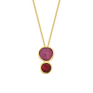 N. 925 PEBBLE DOUBLE SMALL CHAIN GP. PURPLE