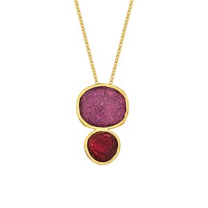 N. 925 PEBBLE DOUBLE BIG CHAIN GP. PURPLE