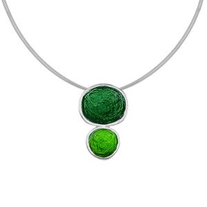 N. 925 PEBBLE DOUBLE BIG STEEL GREEN