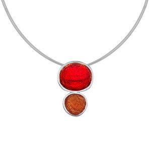 N. 925 PEBBLE DOUBLE BIG STEEL RED