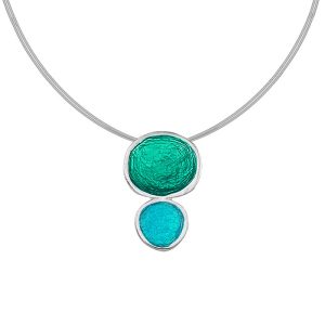 N. 925 PEBBLE DOUBLE BIG STEEL EMERALD