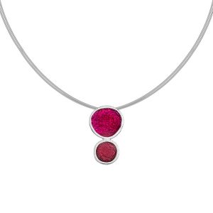 N. 925 PEBBLE DOUBLE SMALL STEEL BORDEAUX
