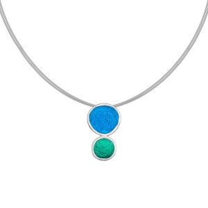 N. 925 PEBBLE DOUBLE SMALL STEEL BLUE