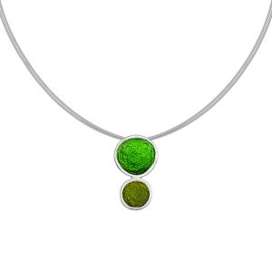 N. 925 PEBBLE DOUBLE SMALL STEEL OLIVE