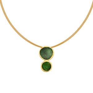 N. 925 PEBBLE DOUBLE SMALL STEEL GP. GREEN