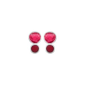 E. 925 PEBBLE DOUBLE SMALL PINK