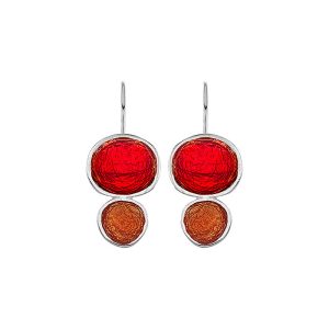 E. 925 PEBBLE DOUBLE BIG RED