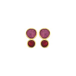 E. 925 PEBBLE DOUBLE SMALL GP. PURPLE