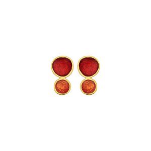 E. 925 PEBBLE DOUBLE SMALL GP. RED