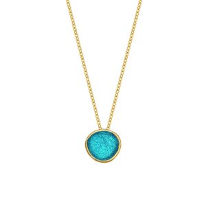 N. 925 PEBBLE SMALL CHAIN GP. TURQUOISE