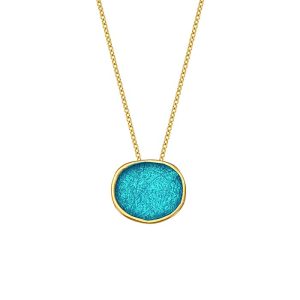 N. 925 PEBBLE BIG CHAIN GP. TURQUOISE