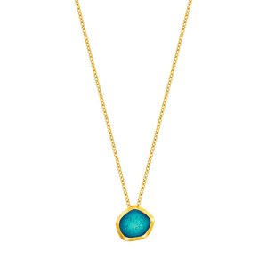 N. 925 GL ROUND CHAIN TURQUOISE GP.