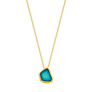 N. 925 GL BIG CHAIN TURQUOISE GP.