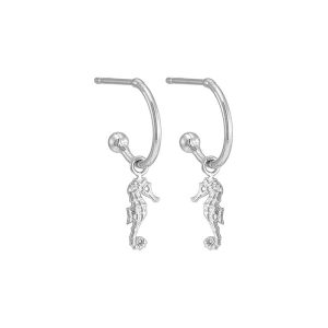E. 925 SD SEAHORSE HOOP
