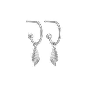 E. 925 SD SEASHELL HOOP