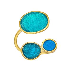 R. 925 PEBBLE TRIPLE GP. TURQUOISE