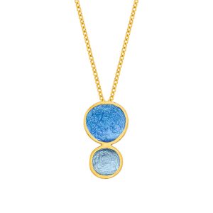 N. 925 PEBBLE DOUBLE SMALL CHAIN GP. CIEL