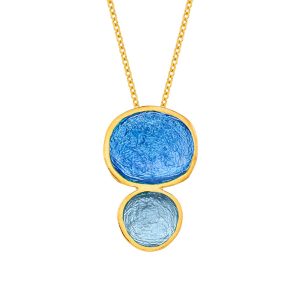 N. 925 PEBBLE DOUBLE BIG CHAIN GP. CIEL