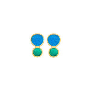 E. 925 PEBBLE DOUBLE SMALL GP. BLUE