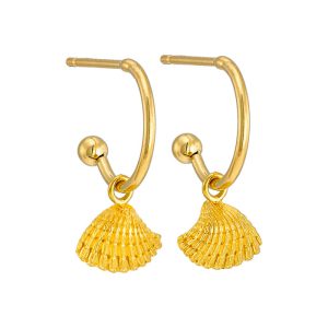 E. 925 SD SCALLOP HOOP GP.