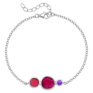B. 925 PEBBLE 3 CHAIN BORDEAUX