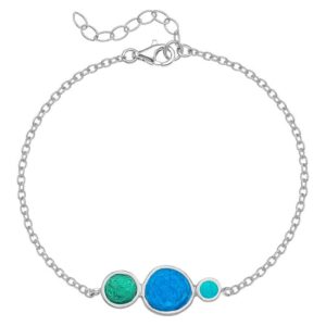 B. 925 PEBBLE 3 CHAIN BLUE