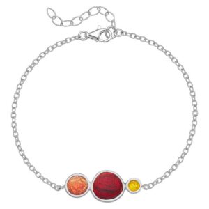 B. 925 PEBBLE 3 CHAIN RED
