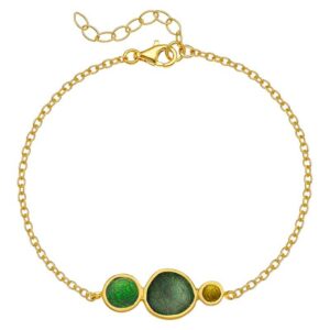 B. 925 PEBBLE 3 CHAIN GP. GREEN