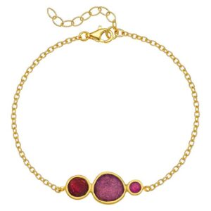 B. 925 PEBBLE 3 CHAIN GP. PURPLE