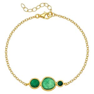 B. 925 PEBBLE 3 CHAIN GP. AQUA