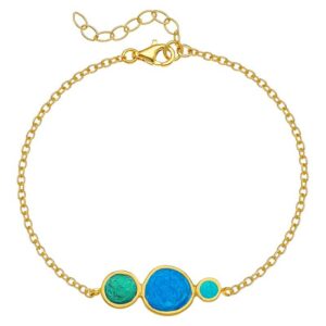 B. 925 PEBBLE 3 CHAIN GP. BLUE